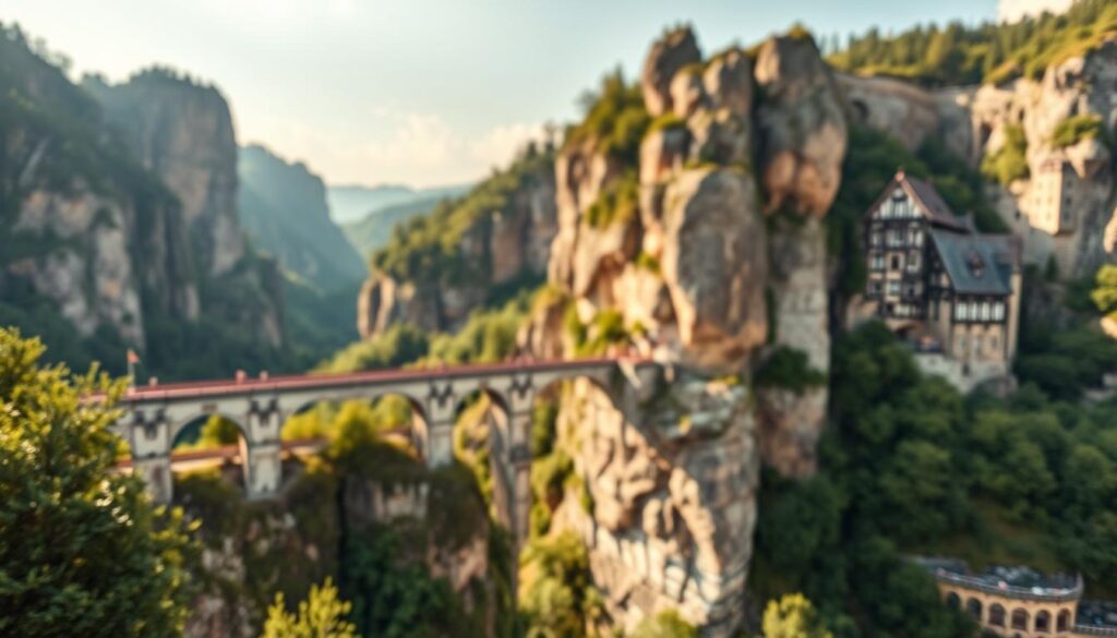 Basteibrücke Aussicht Basteibrücke Aussicht