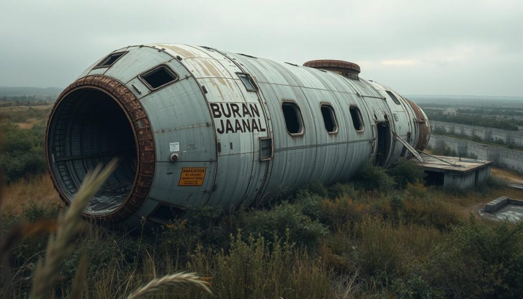 Verrostete Buran-Raumfähre