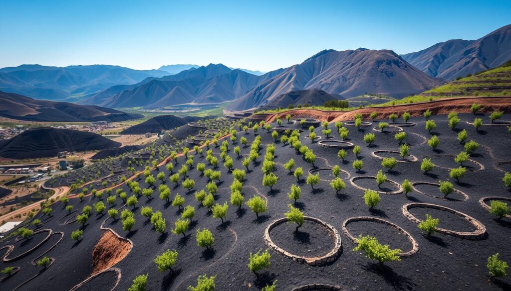 Weinanbau in La Geria Lanzarote Weinanbau in La Geria Lanzarote