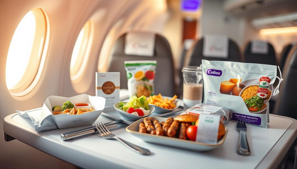 Spezielle Ernährungsoptionen im Flugzeug