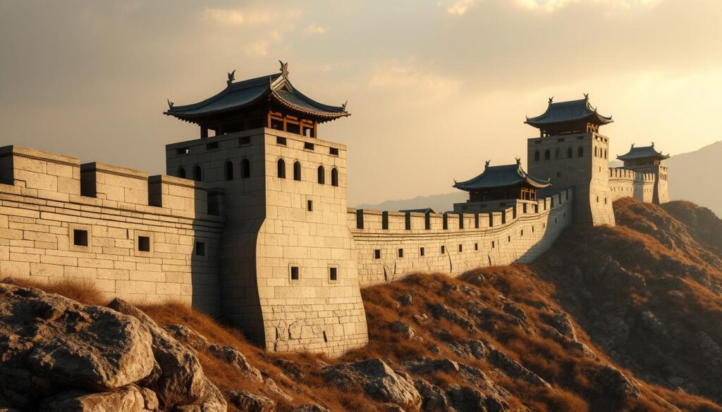 Chinesische Verteidigungsanlagen Baumaterialien