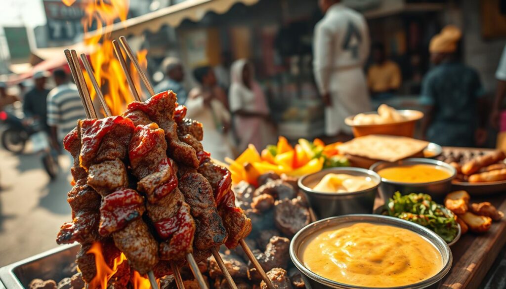 Nigerianische Suya Grillspezialität