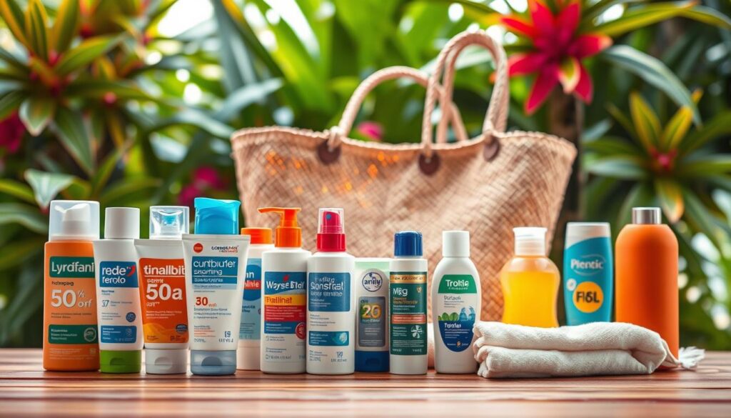 Toilettenartikel für Thailand Reise