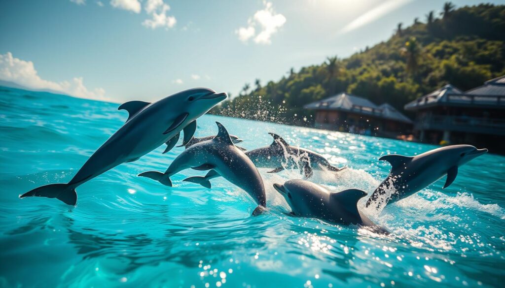 Wo kann man mit Delfinen schwimmen