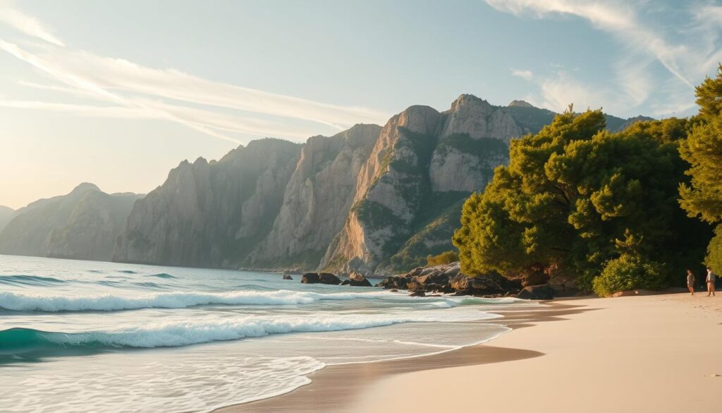 Weißer Sandstrand Türkei