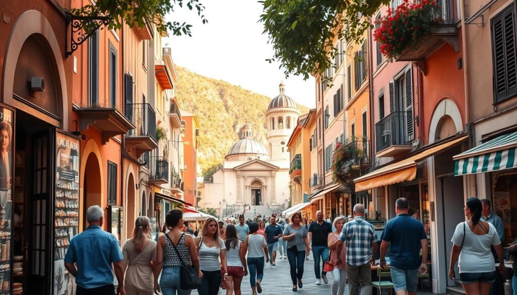 Boutiquen in den Gassen von Positano Boutiquen in den Gassen von Positano