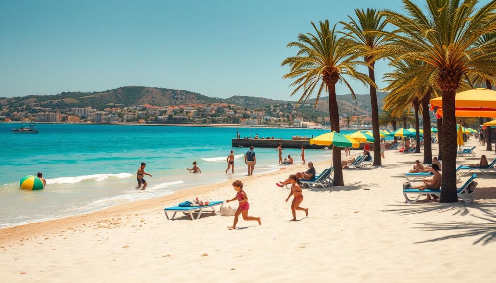 Familienfreundlicher Strand Familienfreundlicher Strand