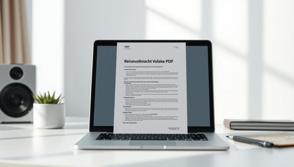 PDF Download Reisevollmacht Vorlage