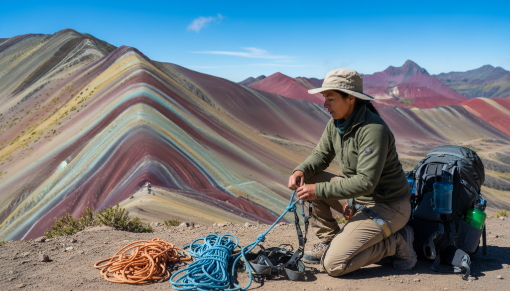 Ausrüstung Vorbereitung Expedition