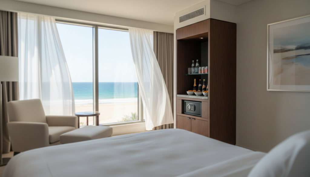 moderne zimmerausstattung minibar safe klimaanlage