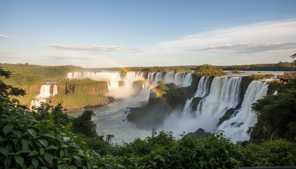 Argentinische brasilianische Seite Vergleich Panorama Argentinische brasilianische Seite Vergleich Panorama
